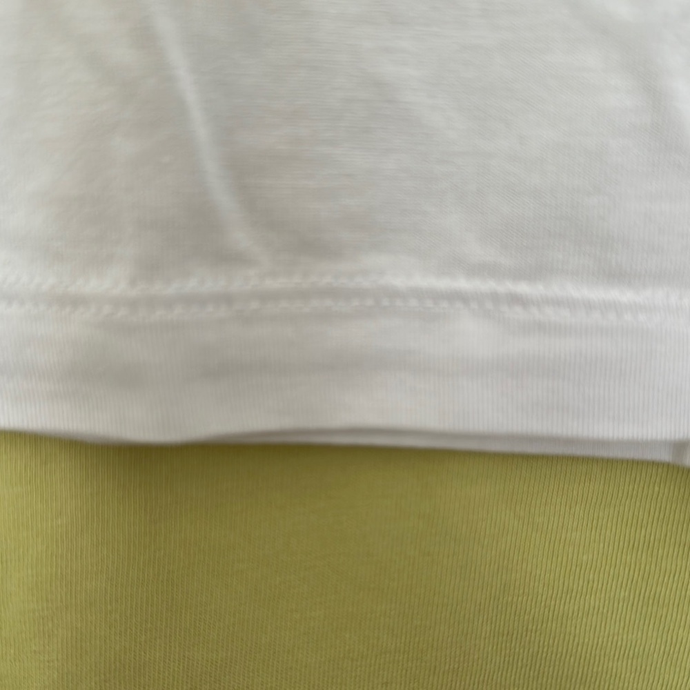 NWT FABLETICS Short Raglan Sleeve Crop Tee, Sz XL, in White - Picture 9 of 10